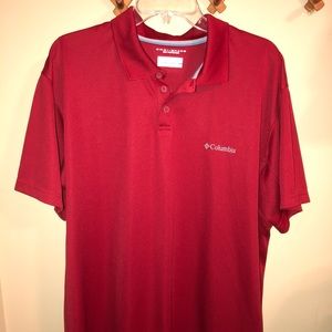 Men’s Columbia Golf Polo XL Omni-Shade Sun Protect